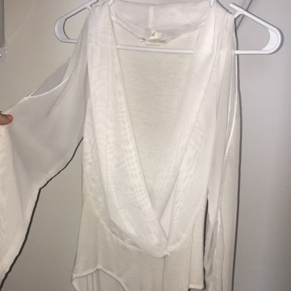 White body suit long sleeve